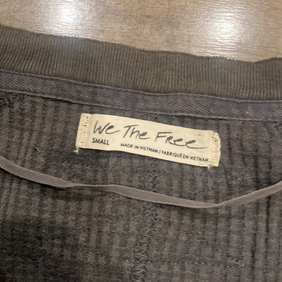 We The Free Thermal Waffle Knit Top Small - Picture 2 of 4